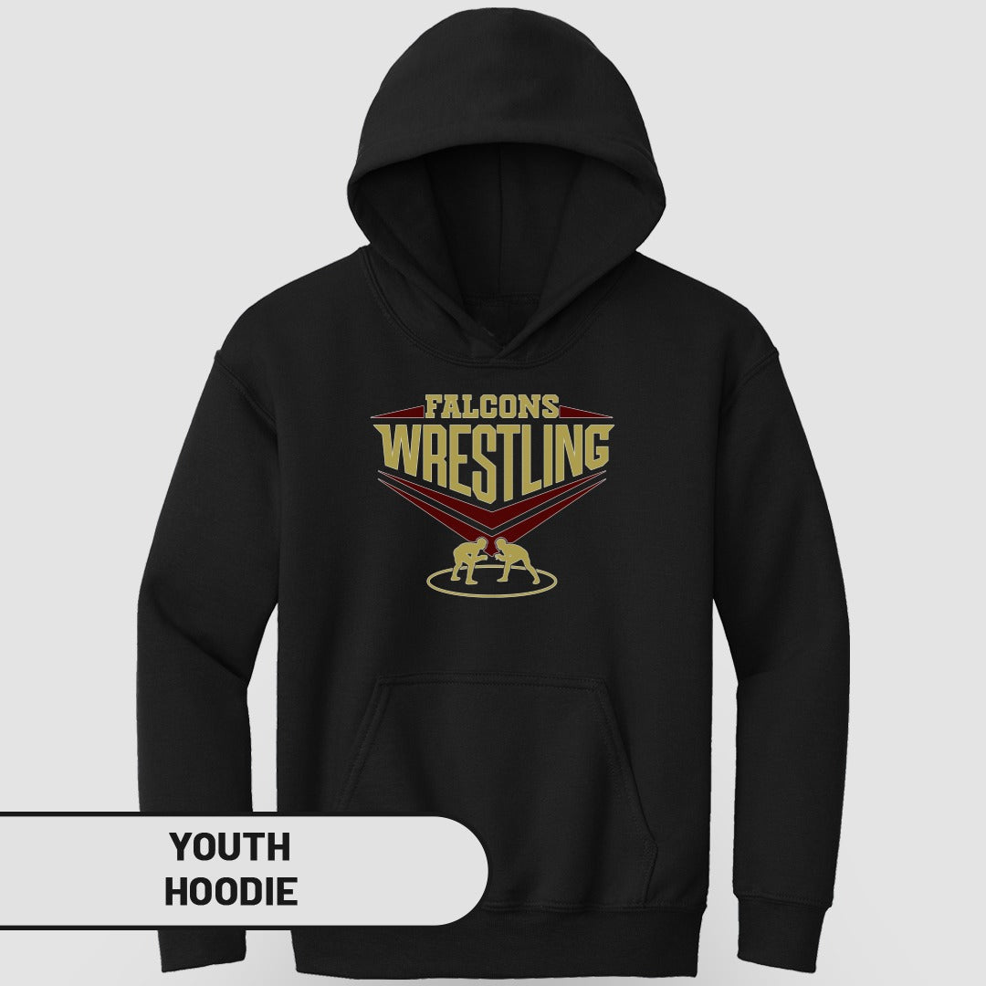 Falcons Wrestling Youth Hoodie