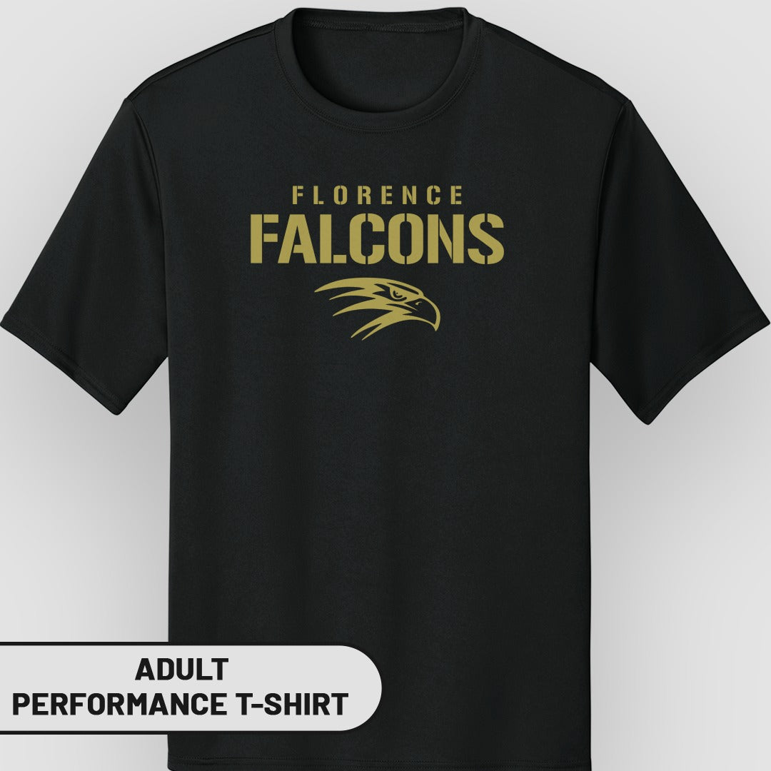 Florence Falcons Adult Performance T-Shirt