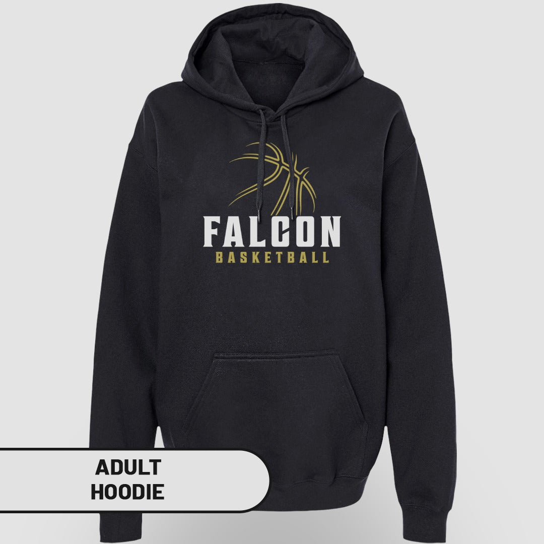 Falcon Basketball Logo Adult Hoodie Sportswear Apparel