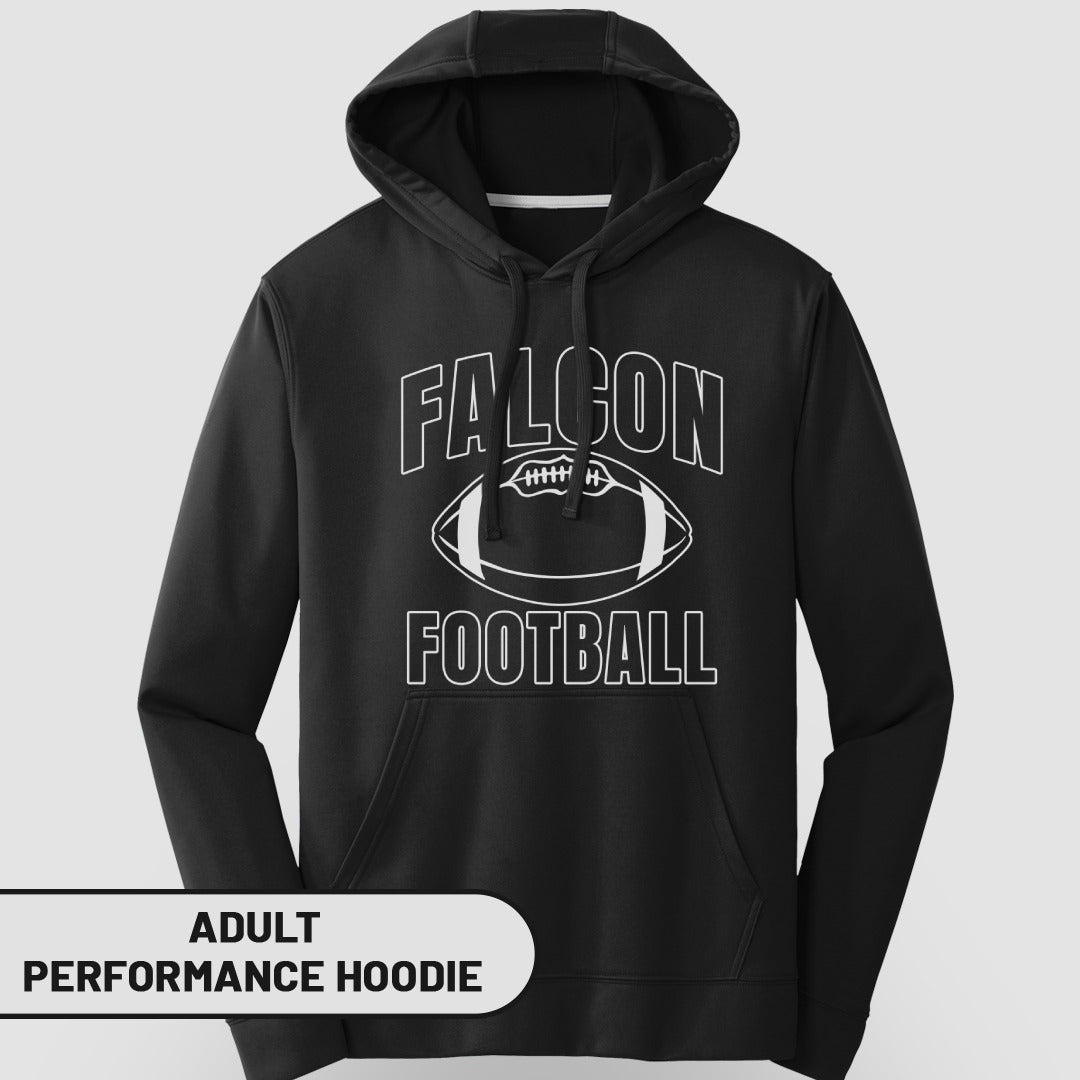 Falcon Football Adult Performance Hoodie