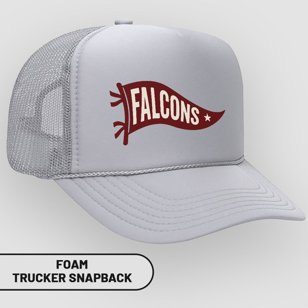 Falcons Logo Foam Trucker Snapback Hat