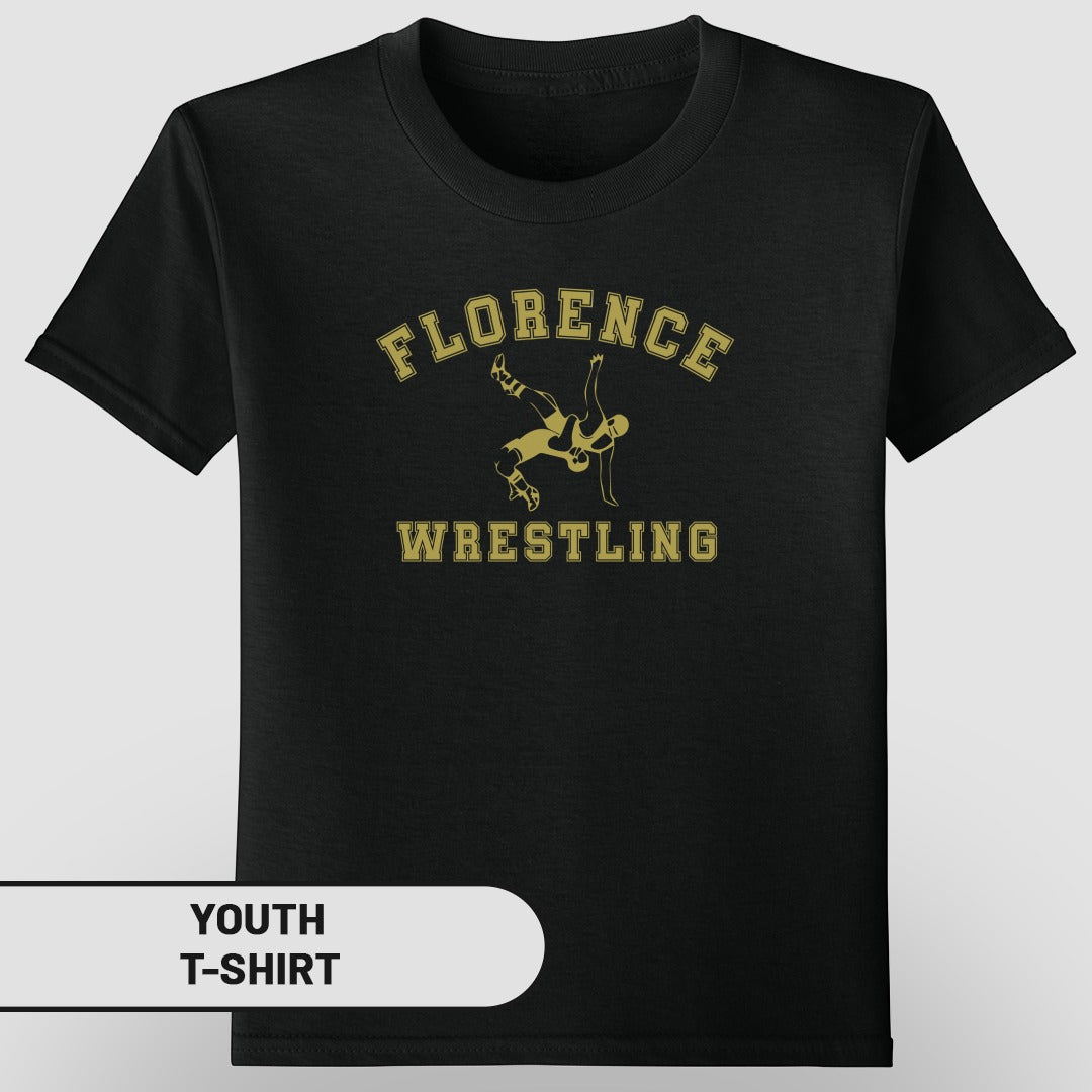 Florence Wrestling Graphic Youth T-Shirt
