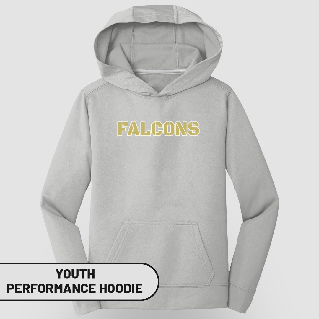Falcons Youth Performance Hoodie for Active Kids