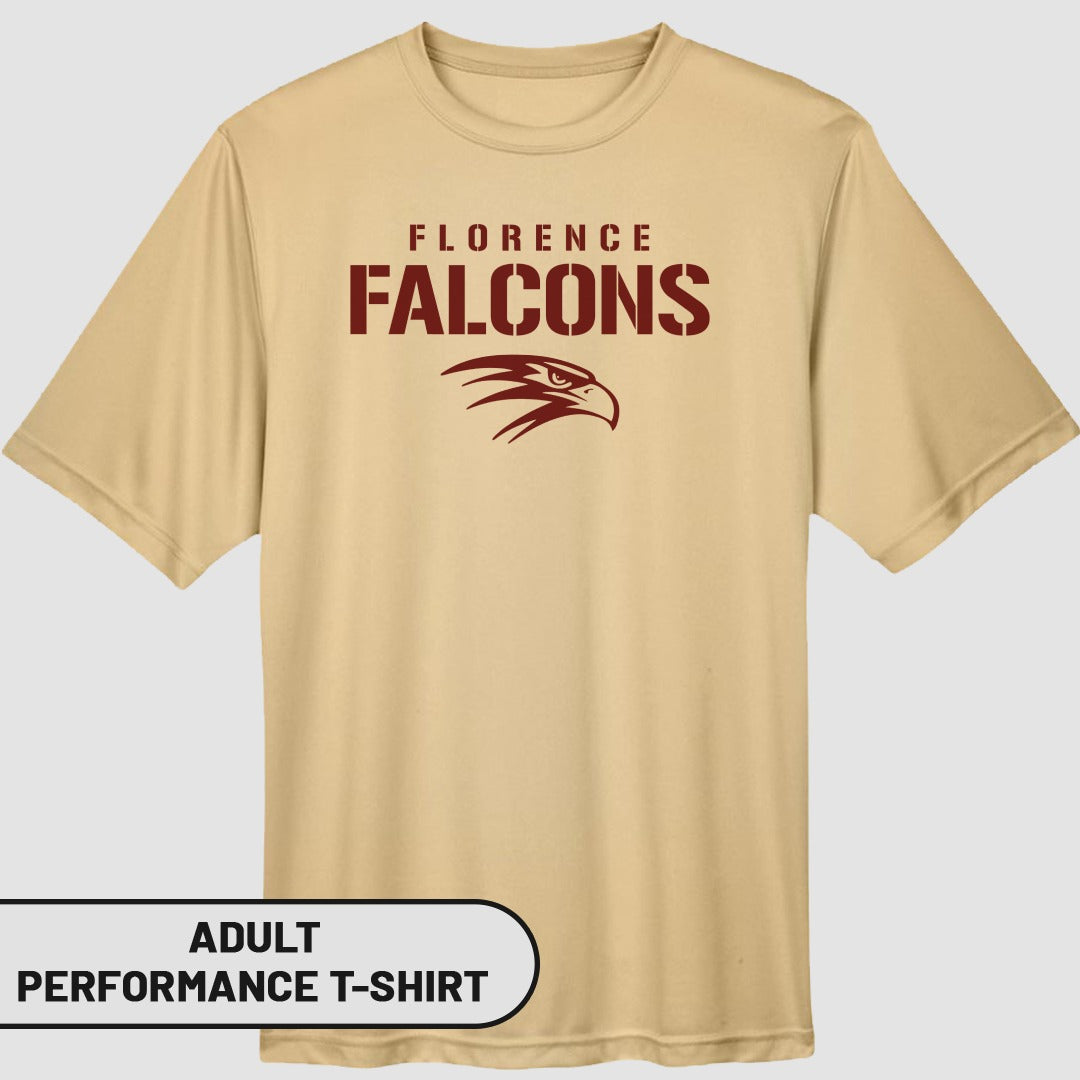 Florence Falcons Adult Performance T-Shirt