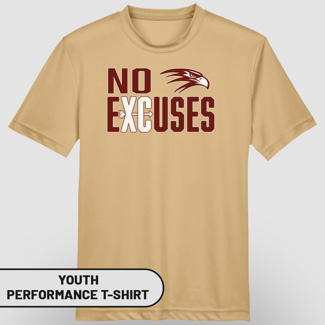 NO EXCUSES Youth Performance T-Shirt