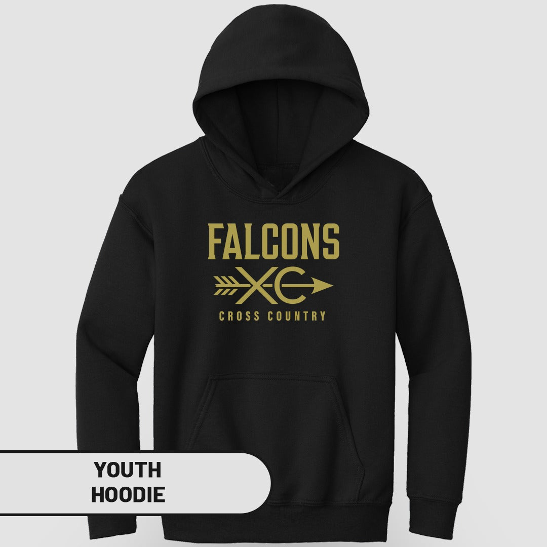 Falcons Cross Country Youth Hoodie