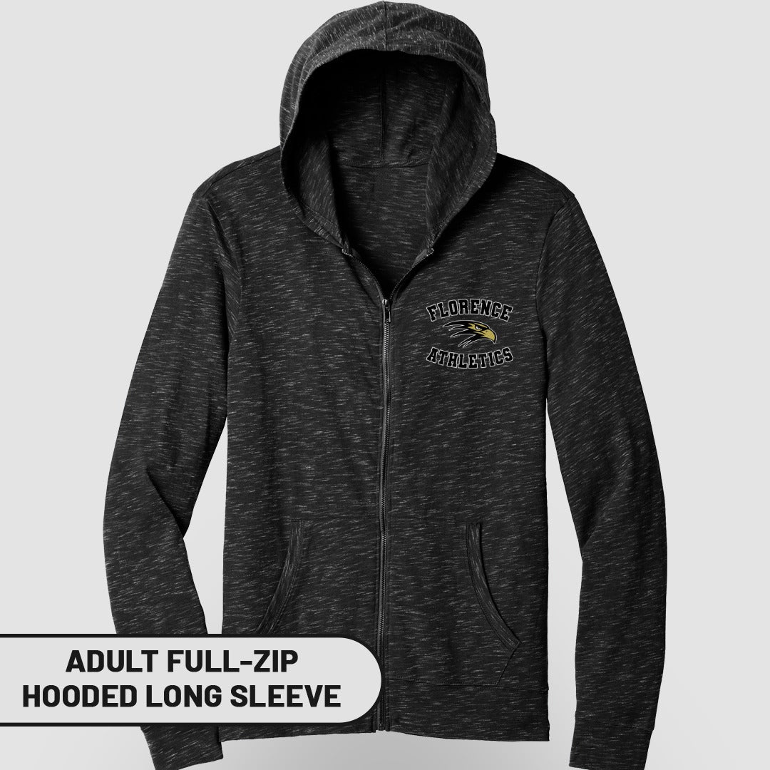 Florence Athletics Adult Full-Zip Hooded Long Sleeve