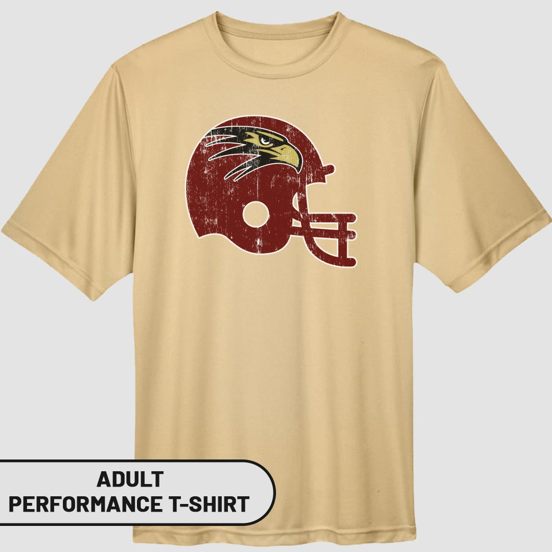 Vintage Football Helmet Graphic T-Shirt for Adults