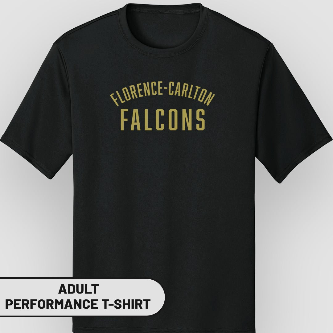 Florence-Carlton Falcons Adult Performance T-Shirt
