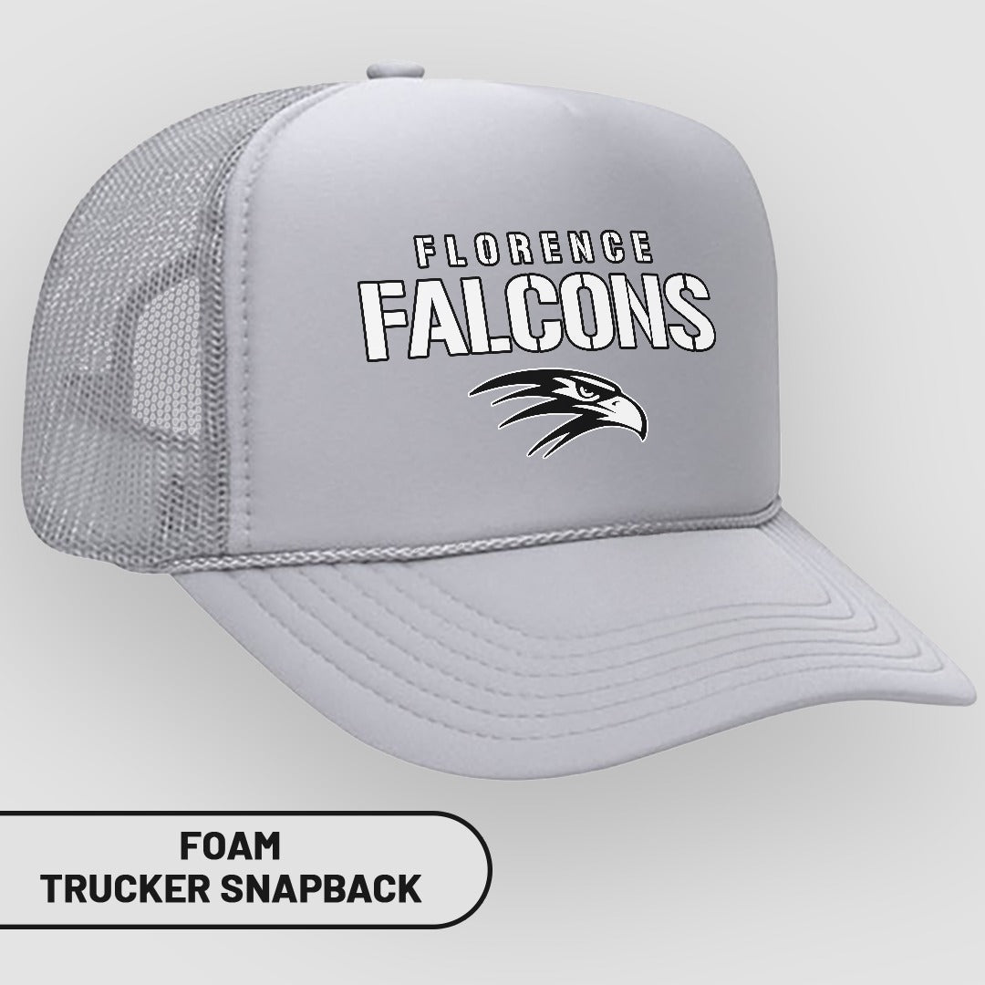 Florence Falcons Foam Trucker Snapback Hat