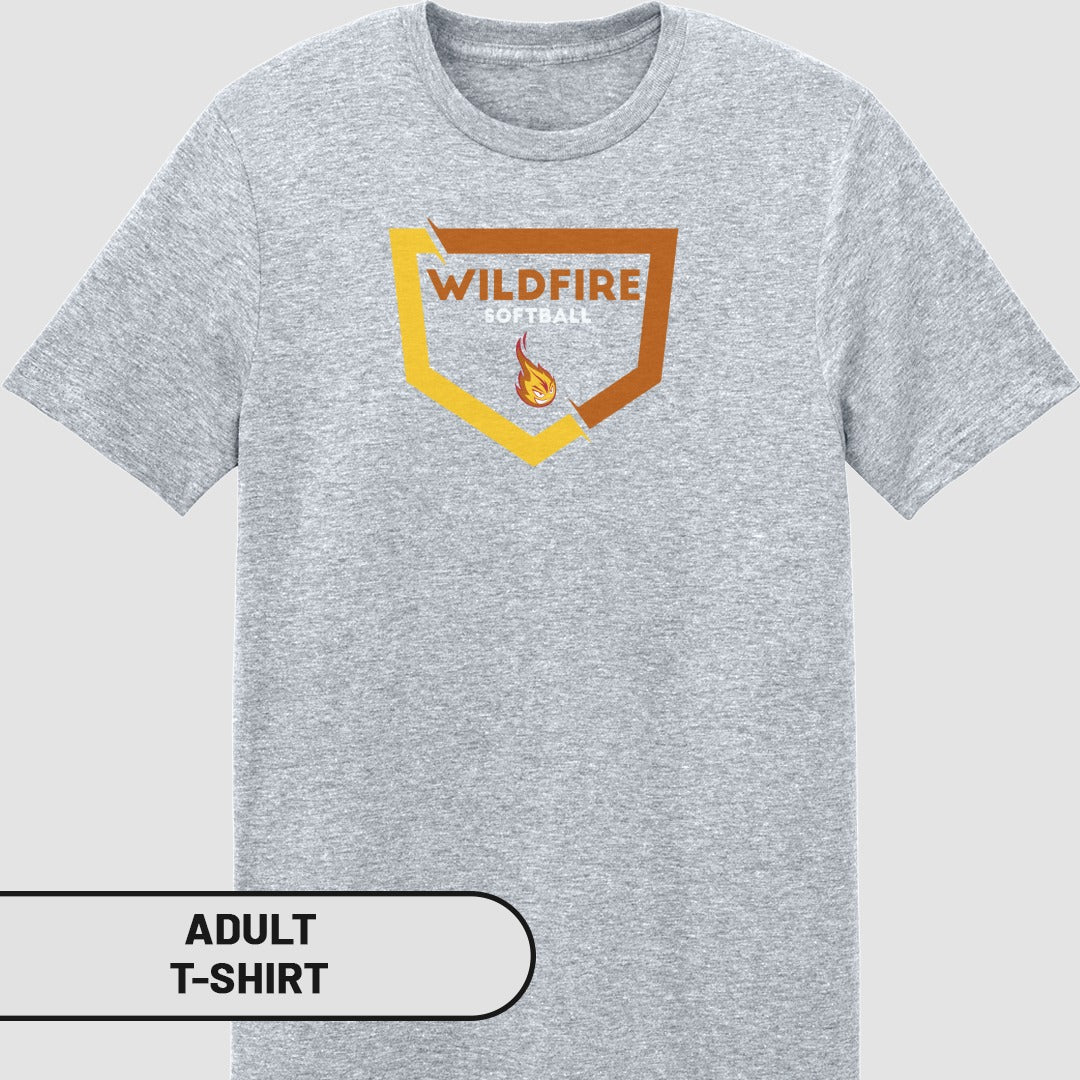 Wildfire Softball Emblem Adult Graphic Tee