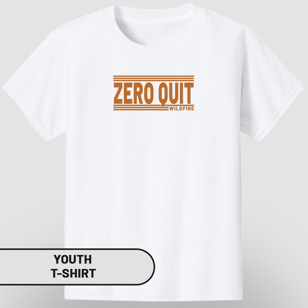 Zero Quit Wildfire Design Youth T-shirt