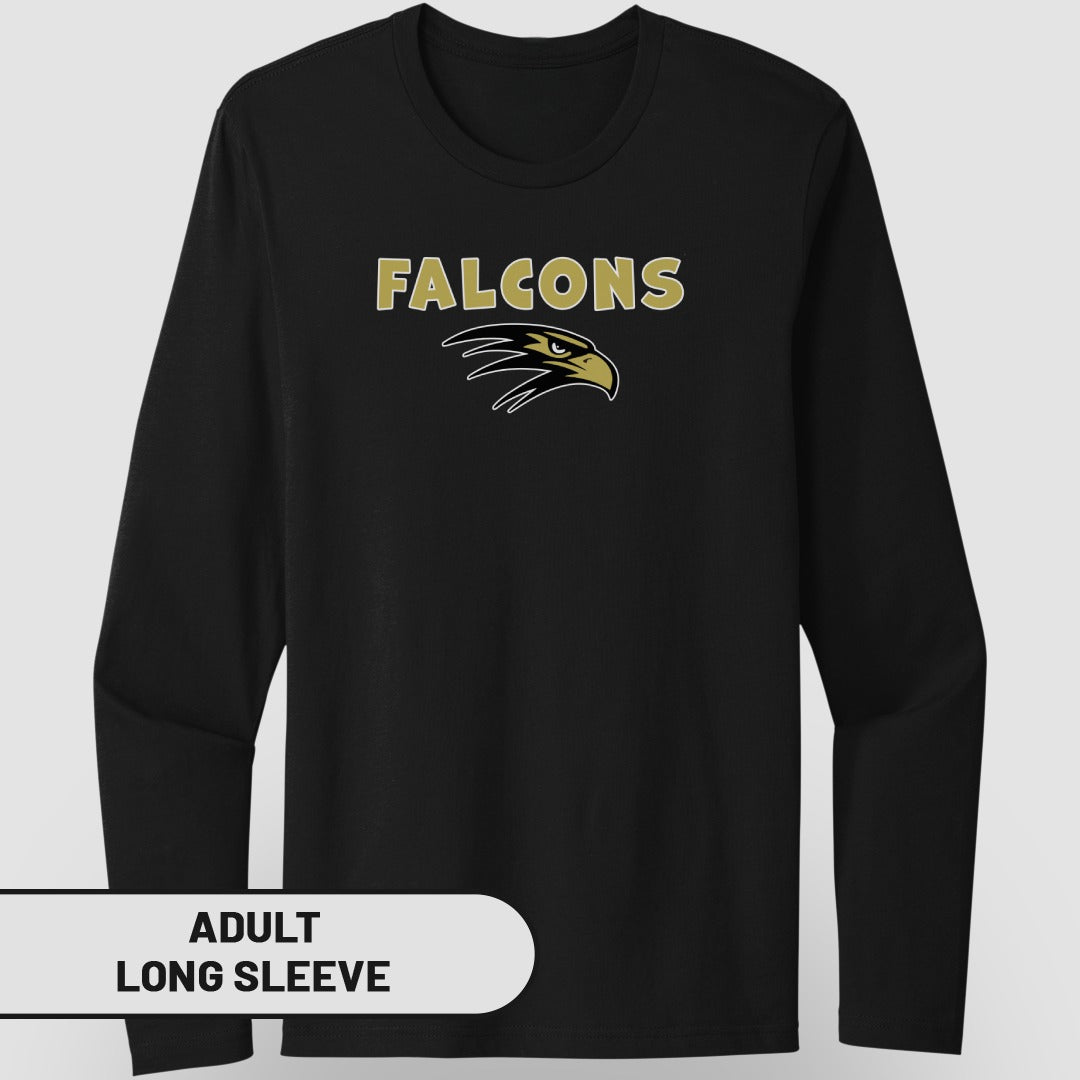 Falcons Eagle Graphic Adult Long Sleeve Shirt