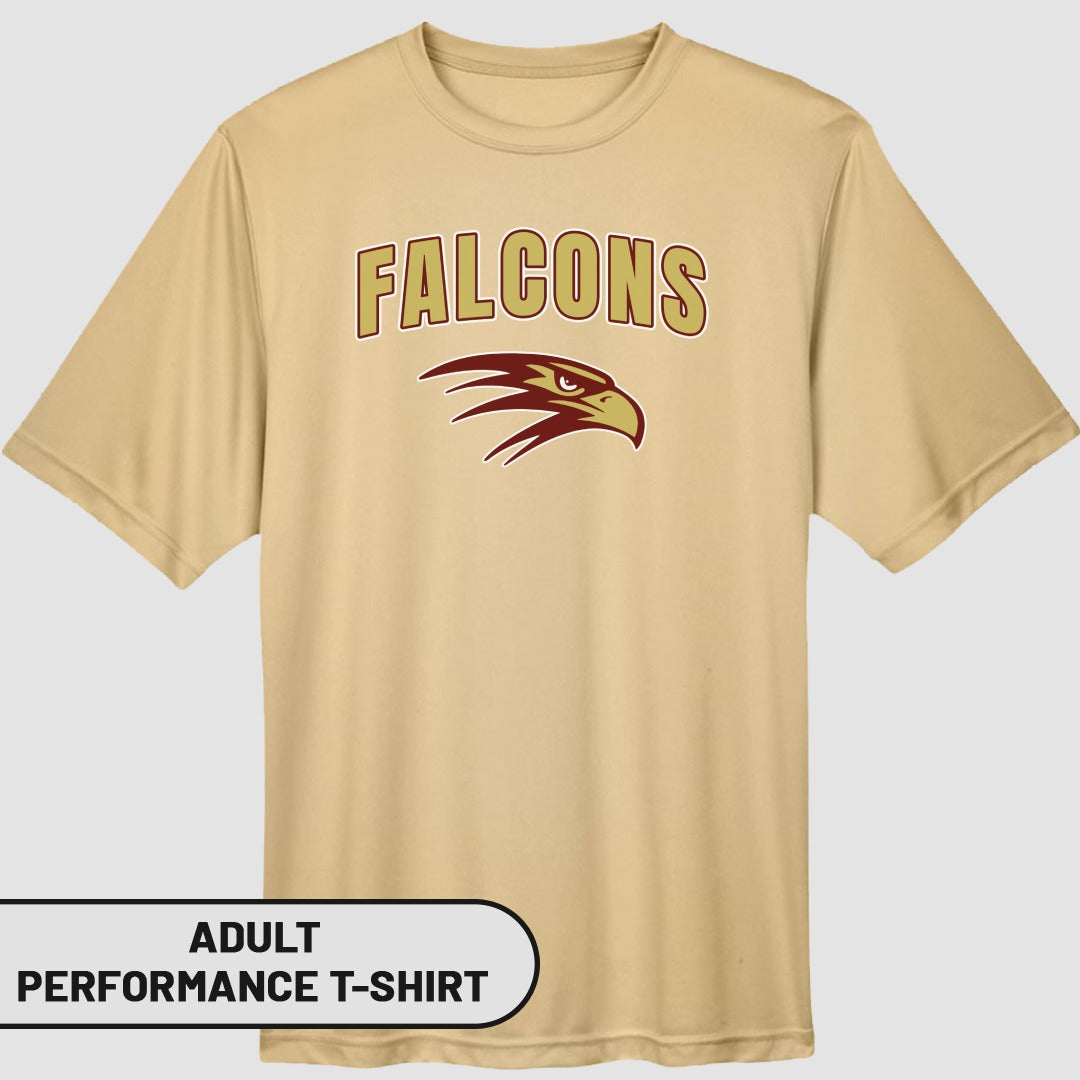Falcons Adult Performance T-Shirt Falcon Design