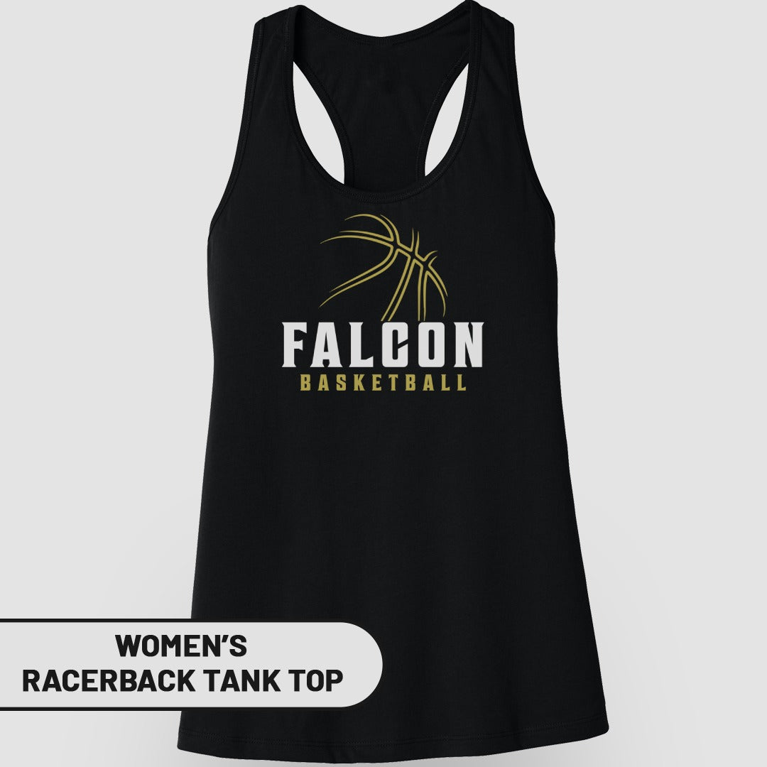 Falcon Basketball Women's Racerback Tank Top