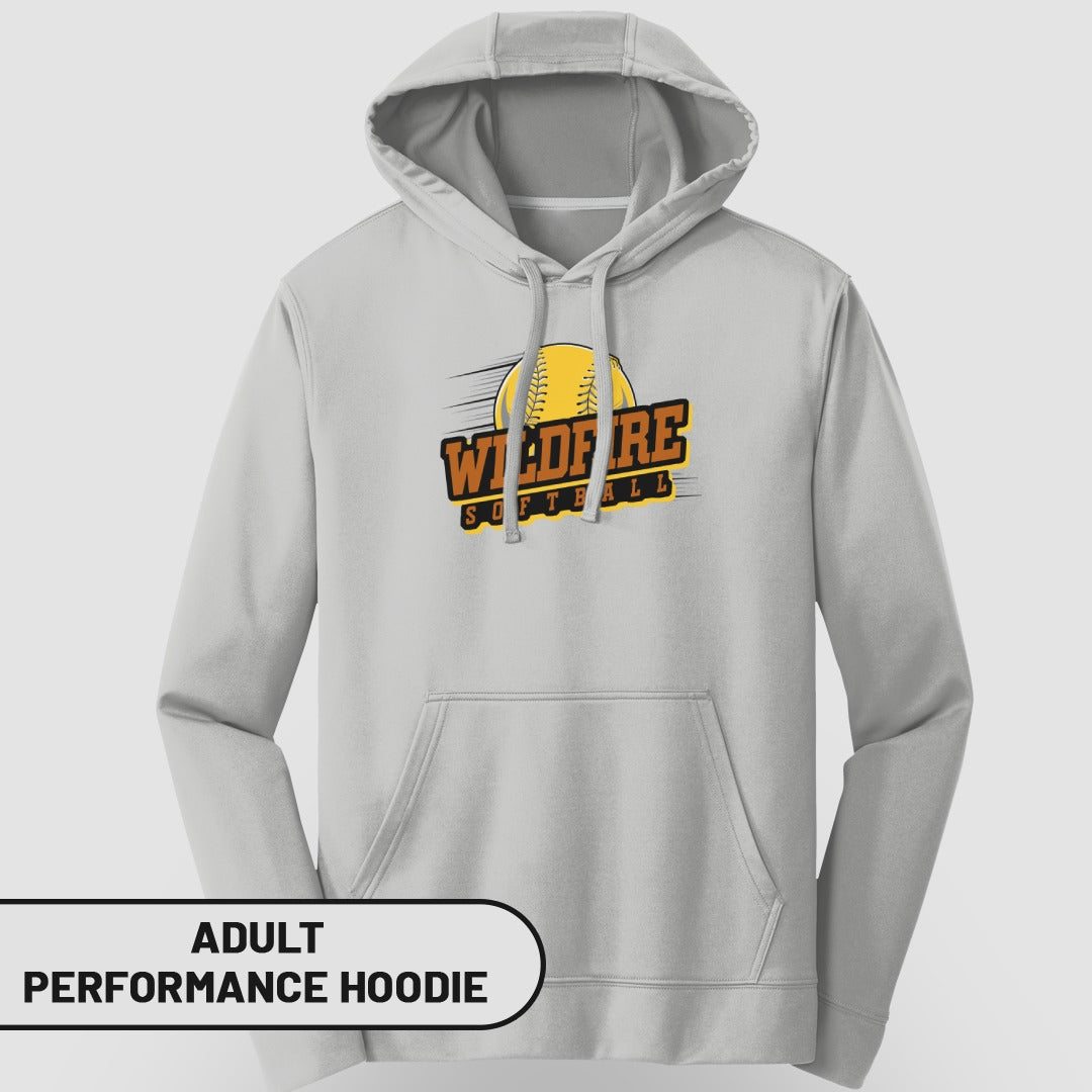 Wildfire Softball Graphic Adult Performance Hoodie