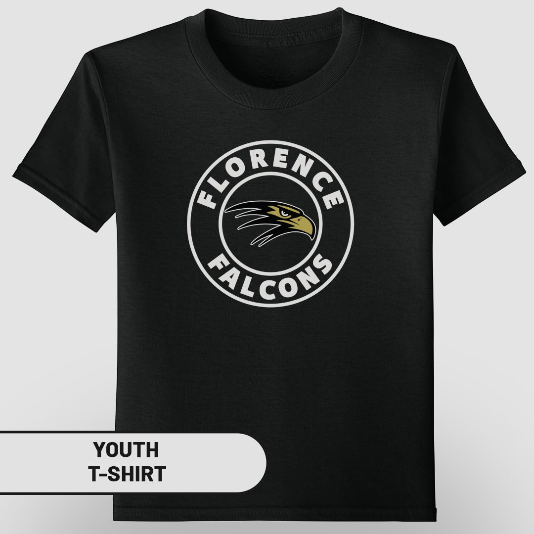 Florence Falcons Youth T-Shirt with Logo Tee