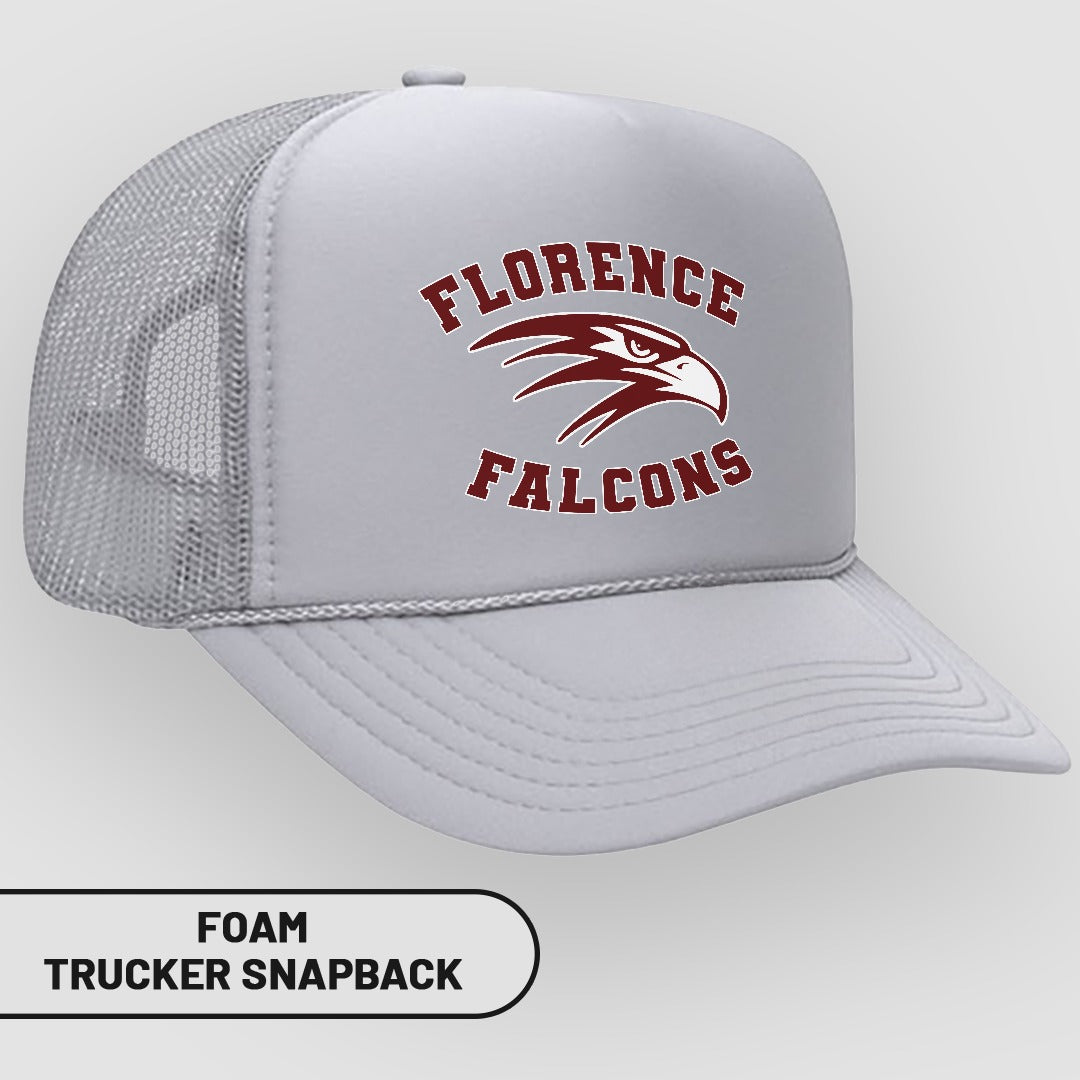 Florence Falcons Foam Trucker Snapback