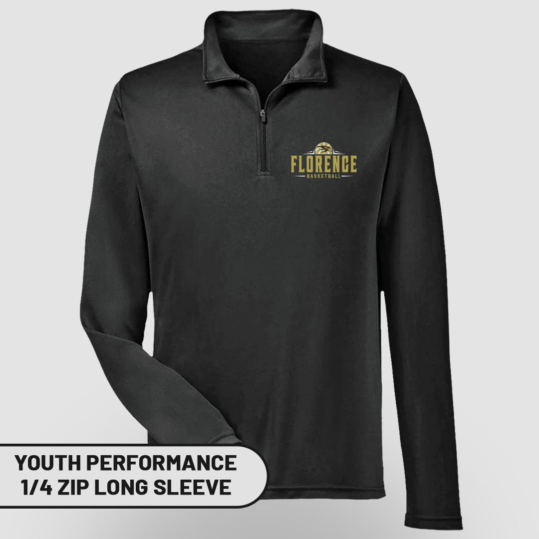 Youth Performance 1/4 Zip Long Sleeve Shirt