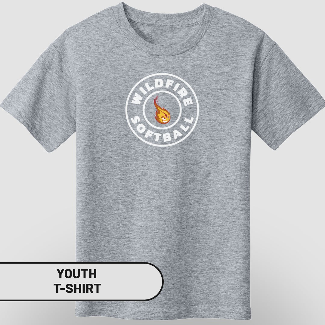 Wildfire Softball Logo Athletic Youth T-Shirt Product