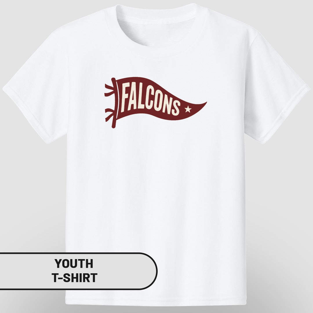 Falcons Youth T-Shirt with Unique Graphic Design