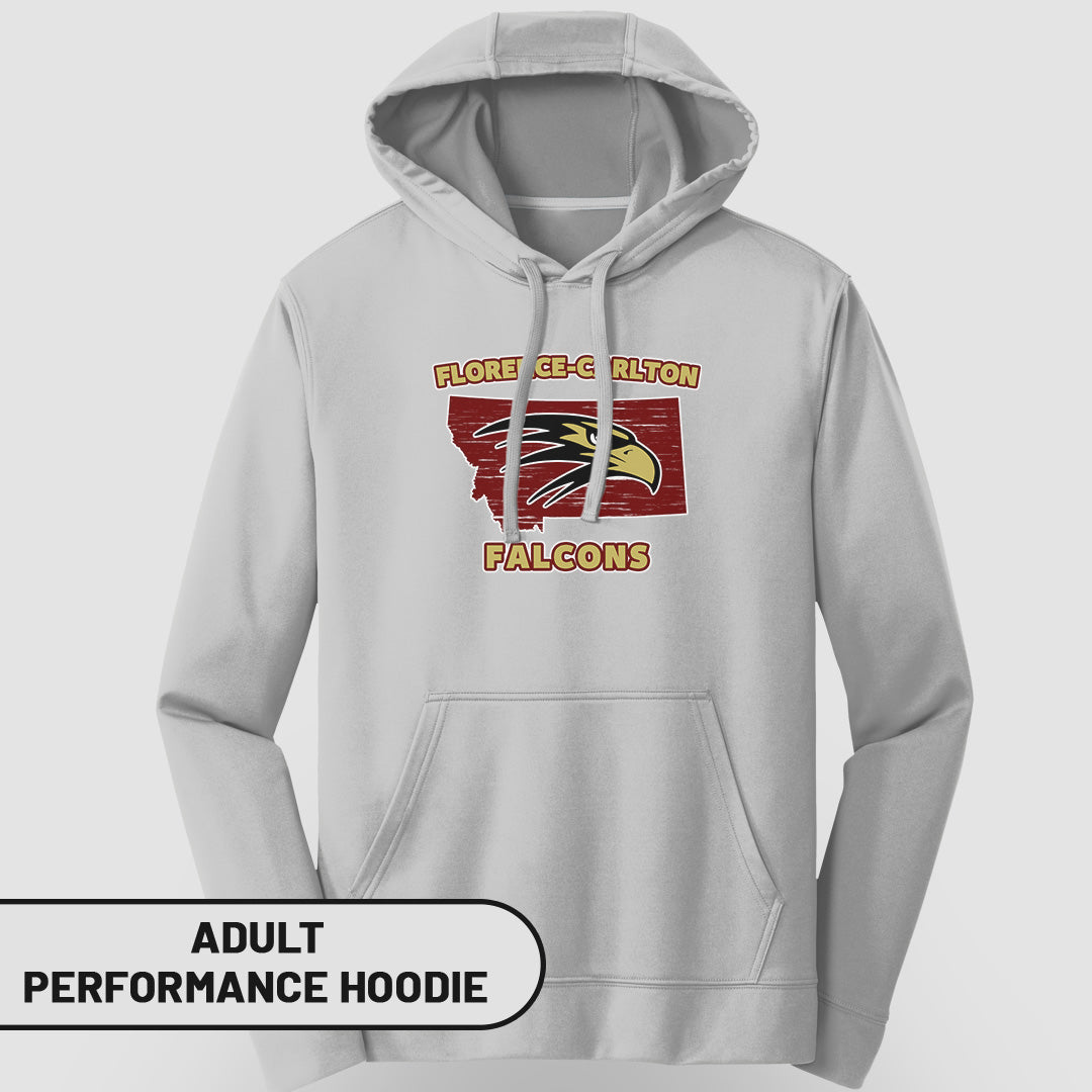 Adult Performance Hoodie MT Florence-Carlton Falcons | FCS-003