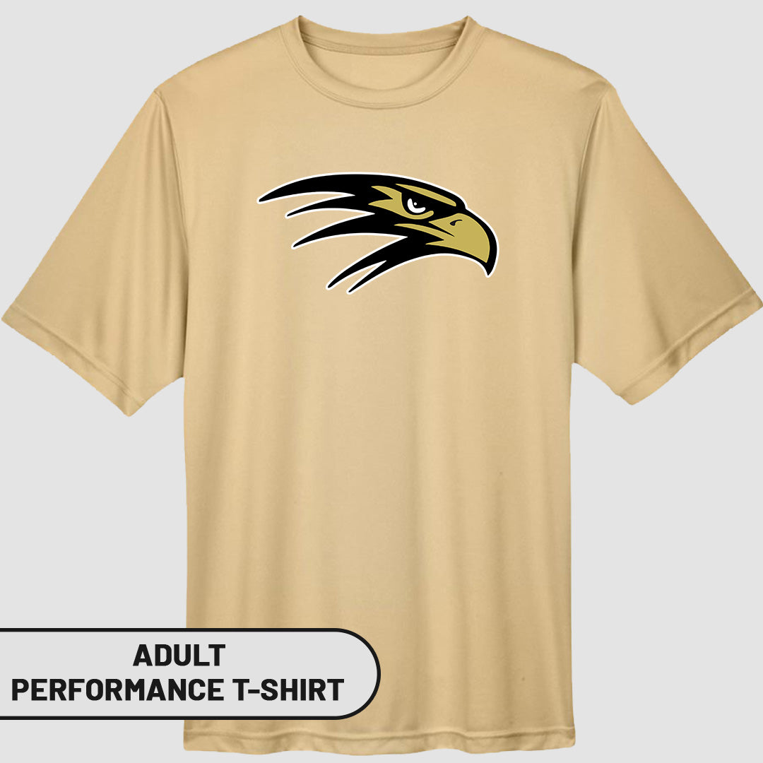 Adult Performance T-Shirt  Falcon Head | FCS-001