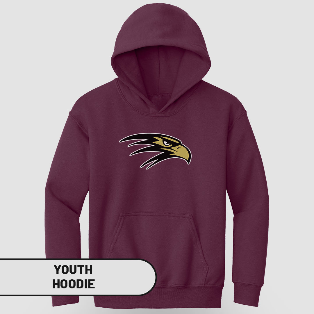 Youth Hoodie Falcon Head | FCS-001