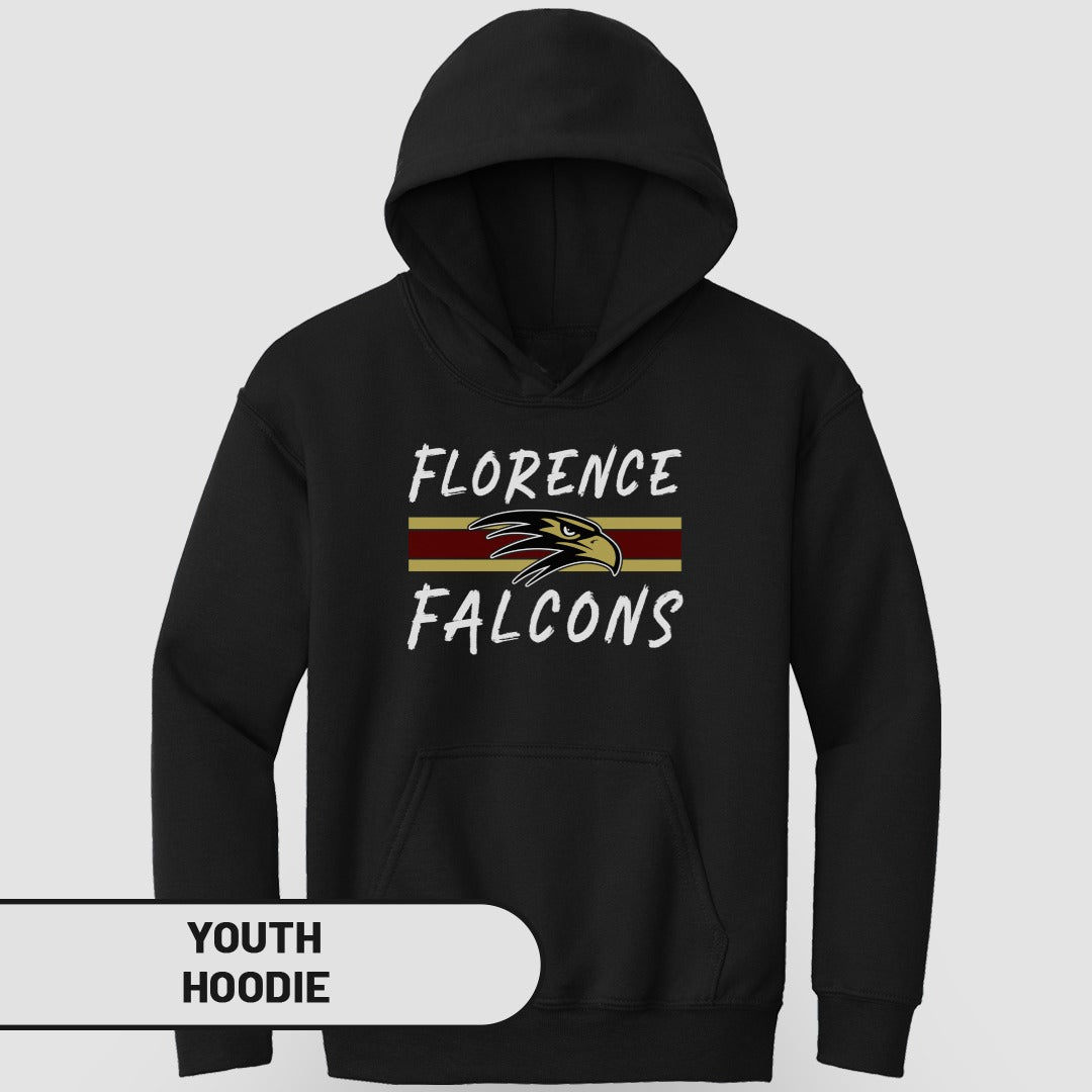 Florence Falcons Logo Youth Hoodie