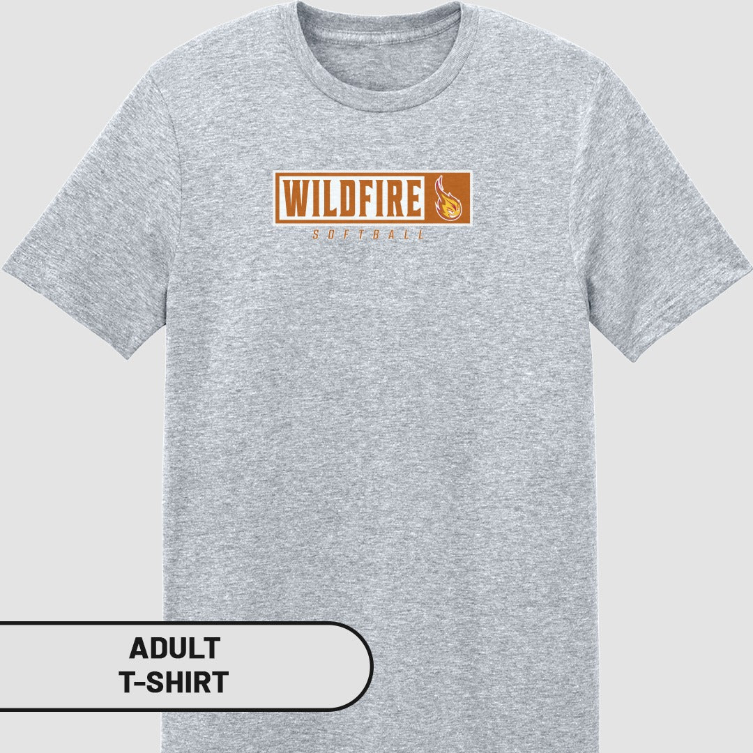 Wildfire Softball Graphic Tee for Adult T-shirt