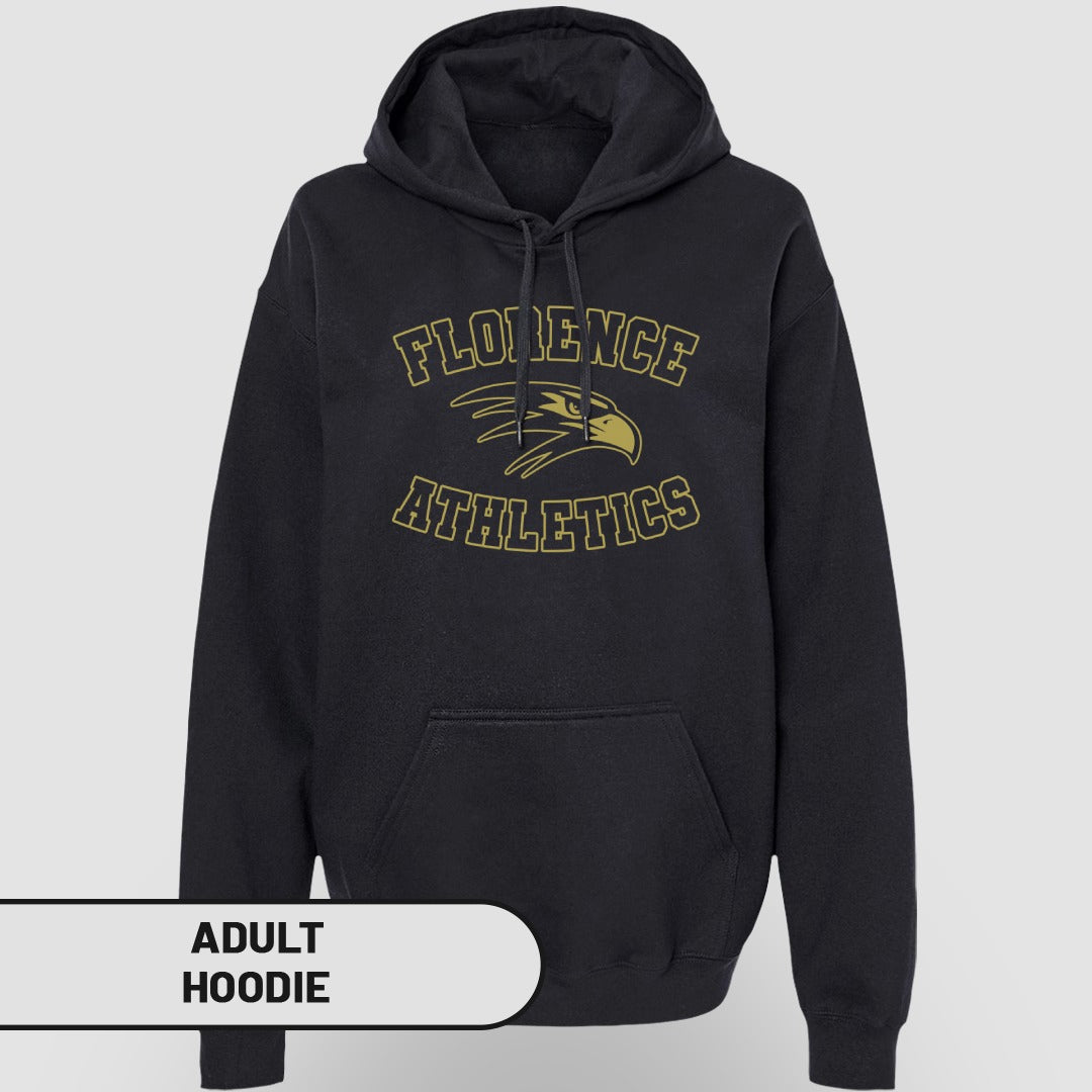 Florence Athletics Black Adult Hoodie