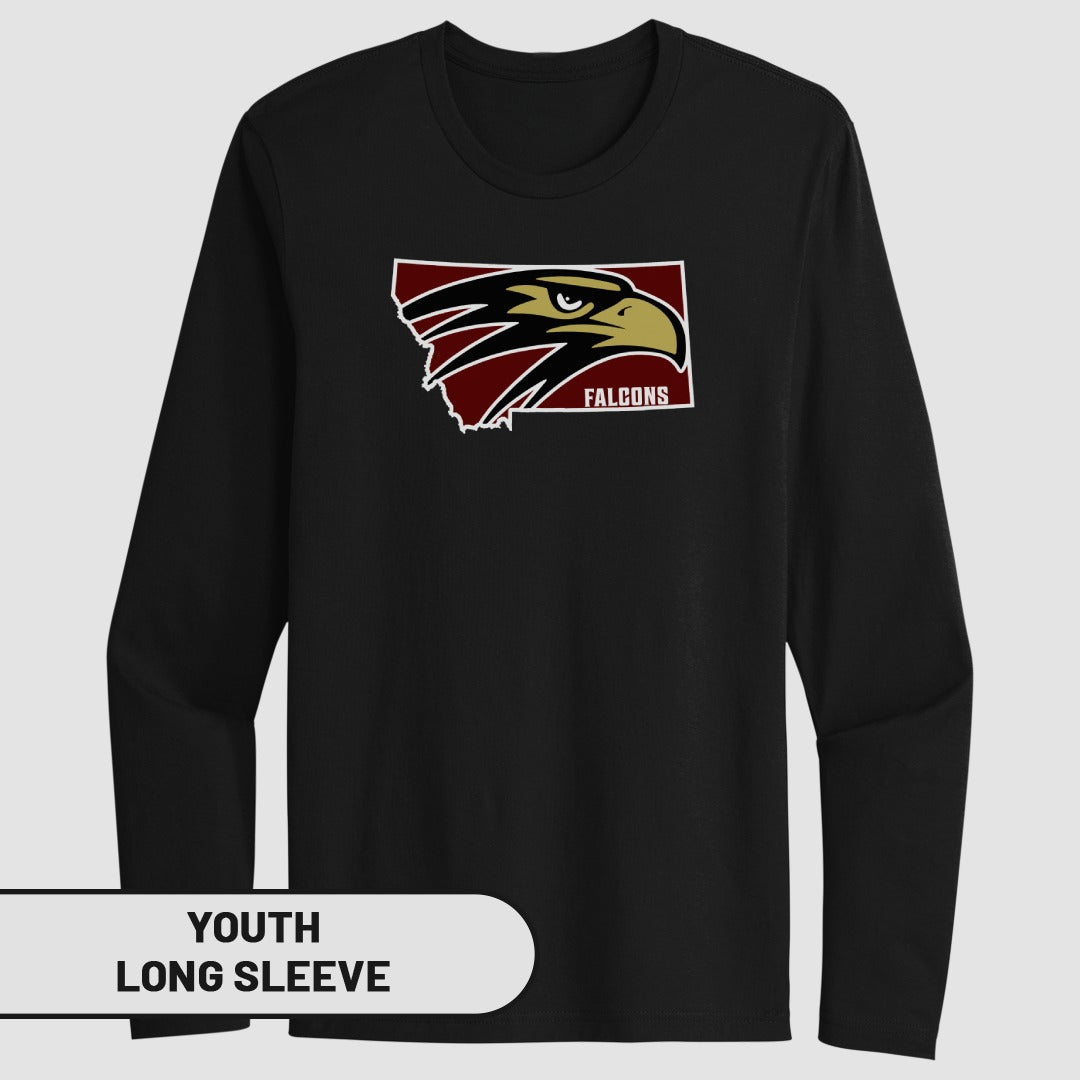 Falcons Montana State Youth Long Sleeve Shirt