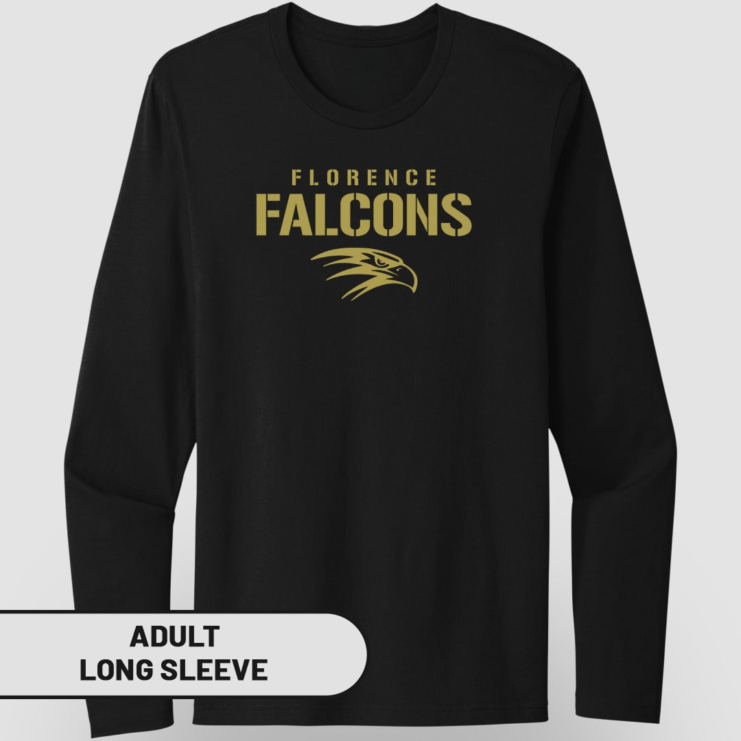 Florence Falcons Long Sleeve Adult Shirt Long Sleeve