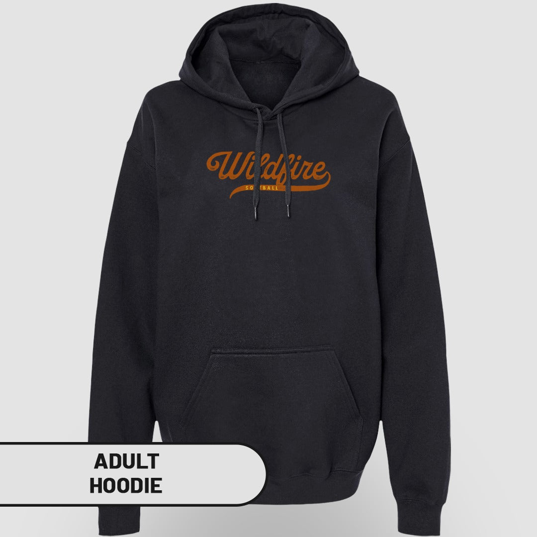 Wildfire Black Graphic Pullover Adult Hoodie