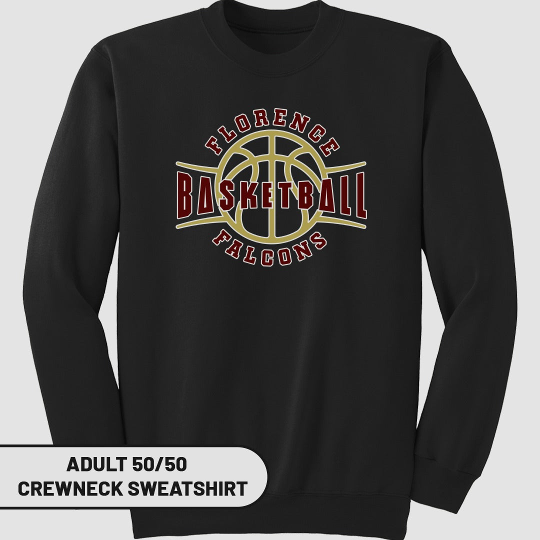 Florence Falcons Basketball Crewneck Sweatshirt