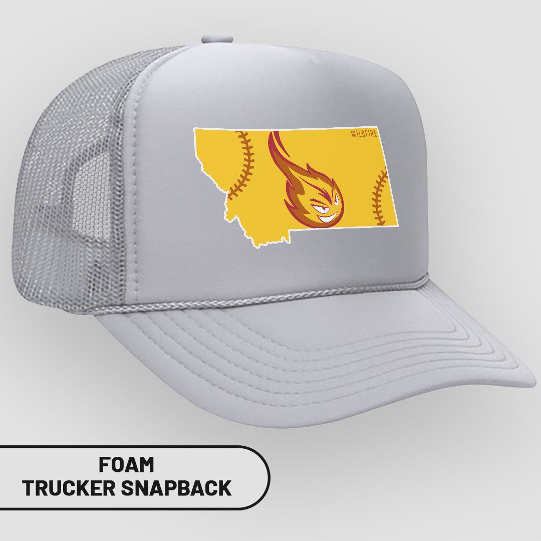 Unique Baseball State Design Foam Trucker Snapback