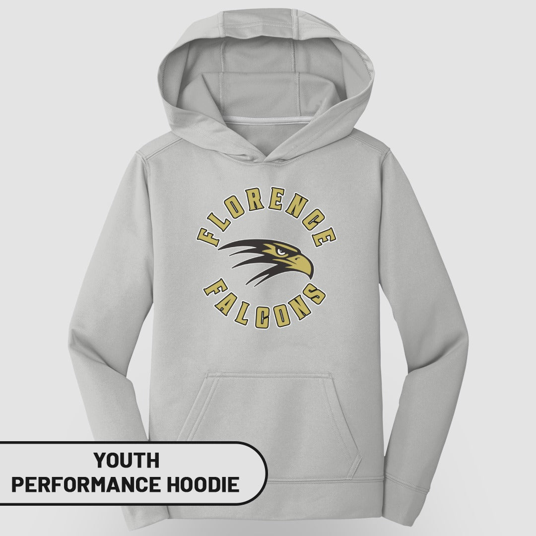 Florence Falcons Youth Performance Hoodie