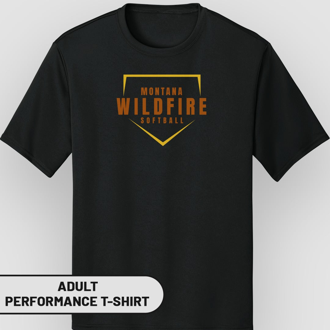 Montana Wildfire Softball Performance T-shirt