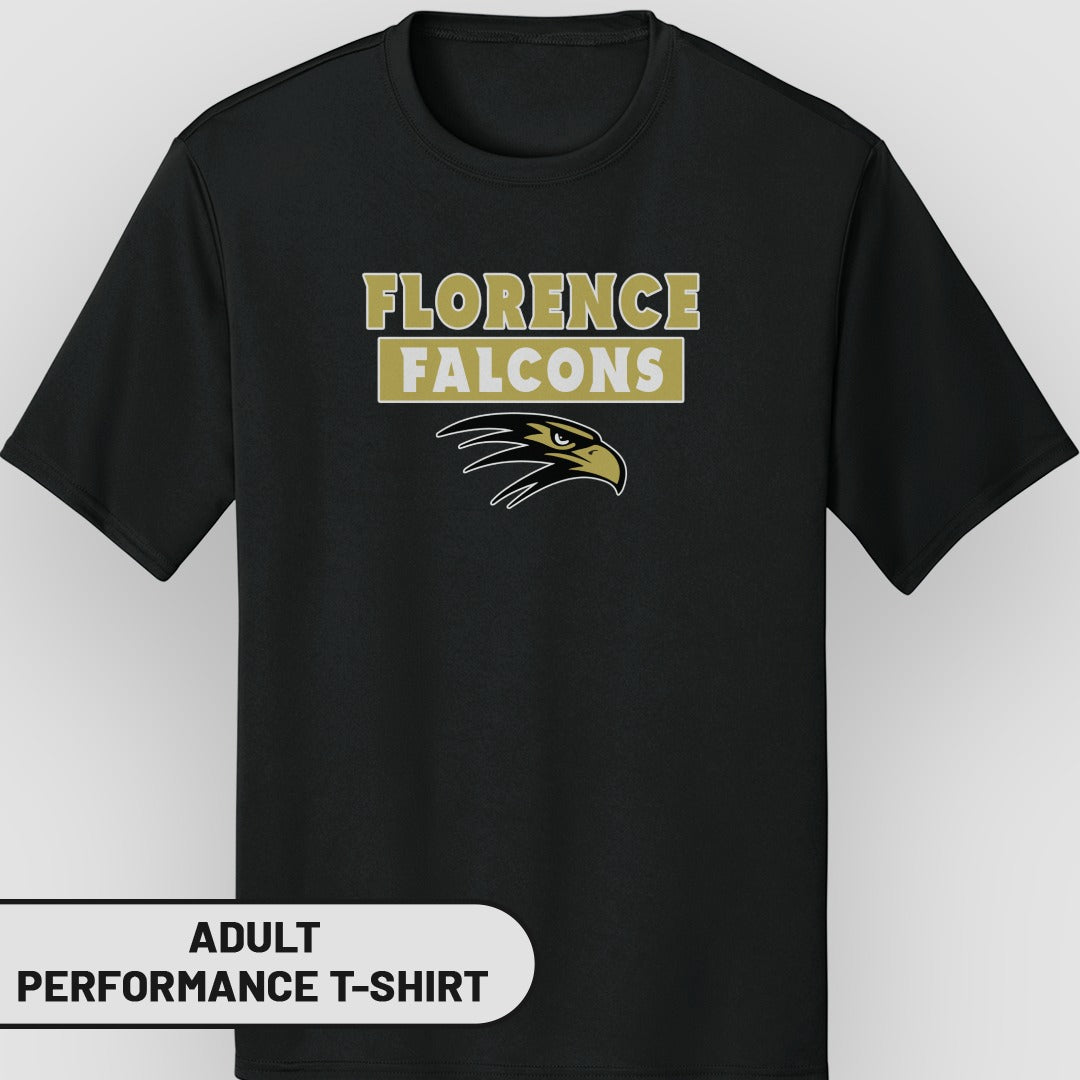 Florence Falcons Adult Performance T-Shirt