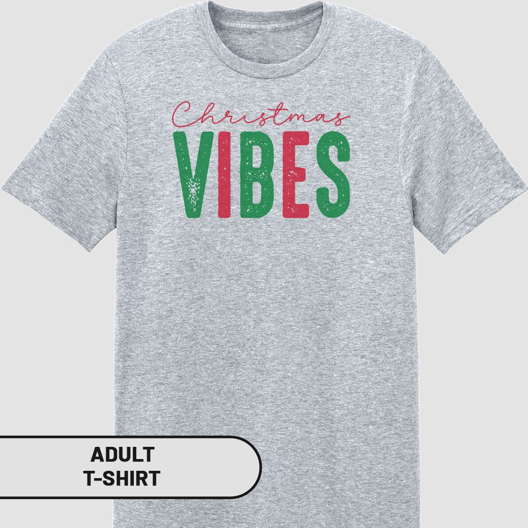 Christmas Vibes Adult T-shirt