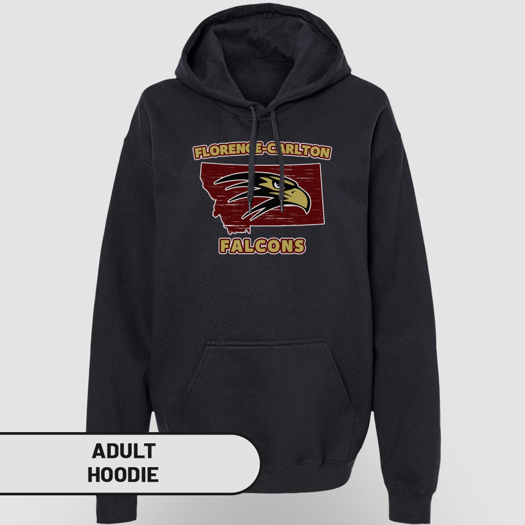 Florence Carlton Falcons Graphic Adult Hoodie