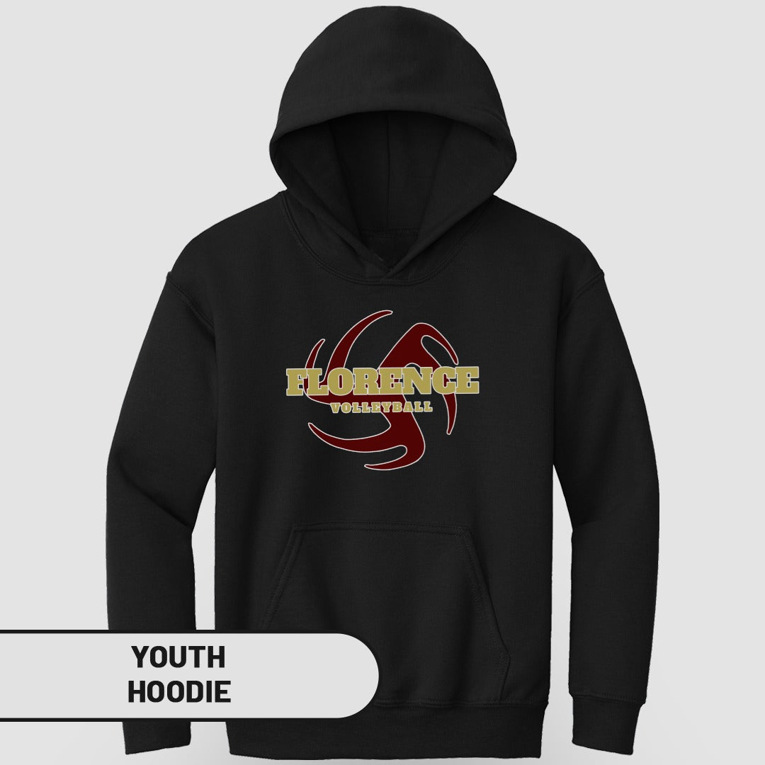 Florence Volleyball Youth Hoodie