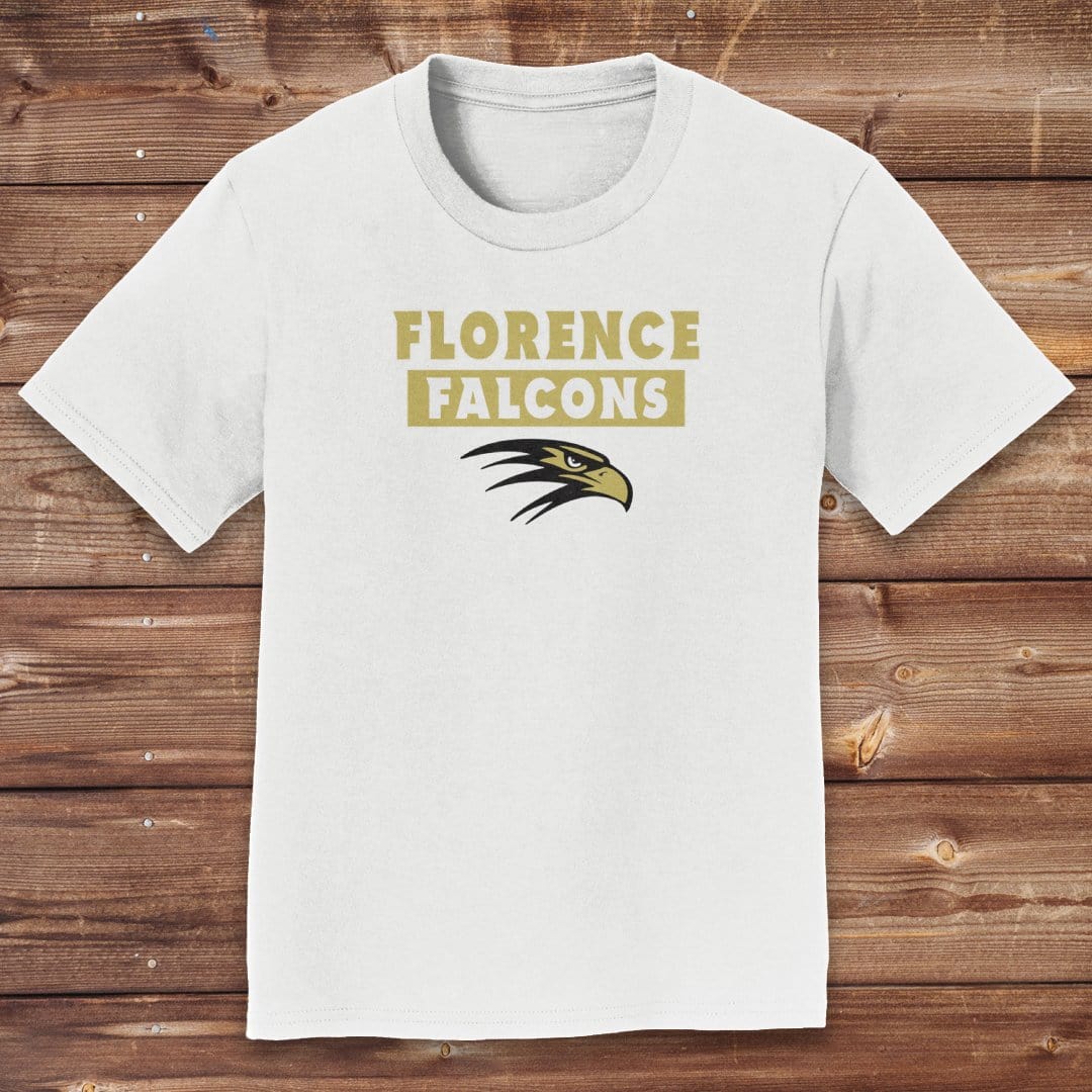 Infinity Design Co Youth Clothing Youth  - Florence Falcons Rectangle | FCS-005
