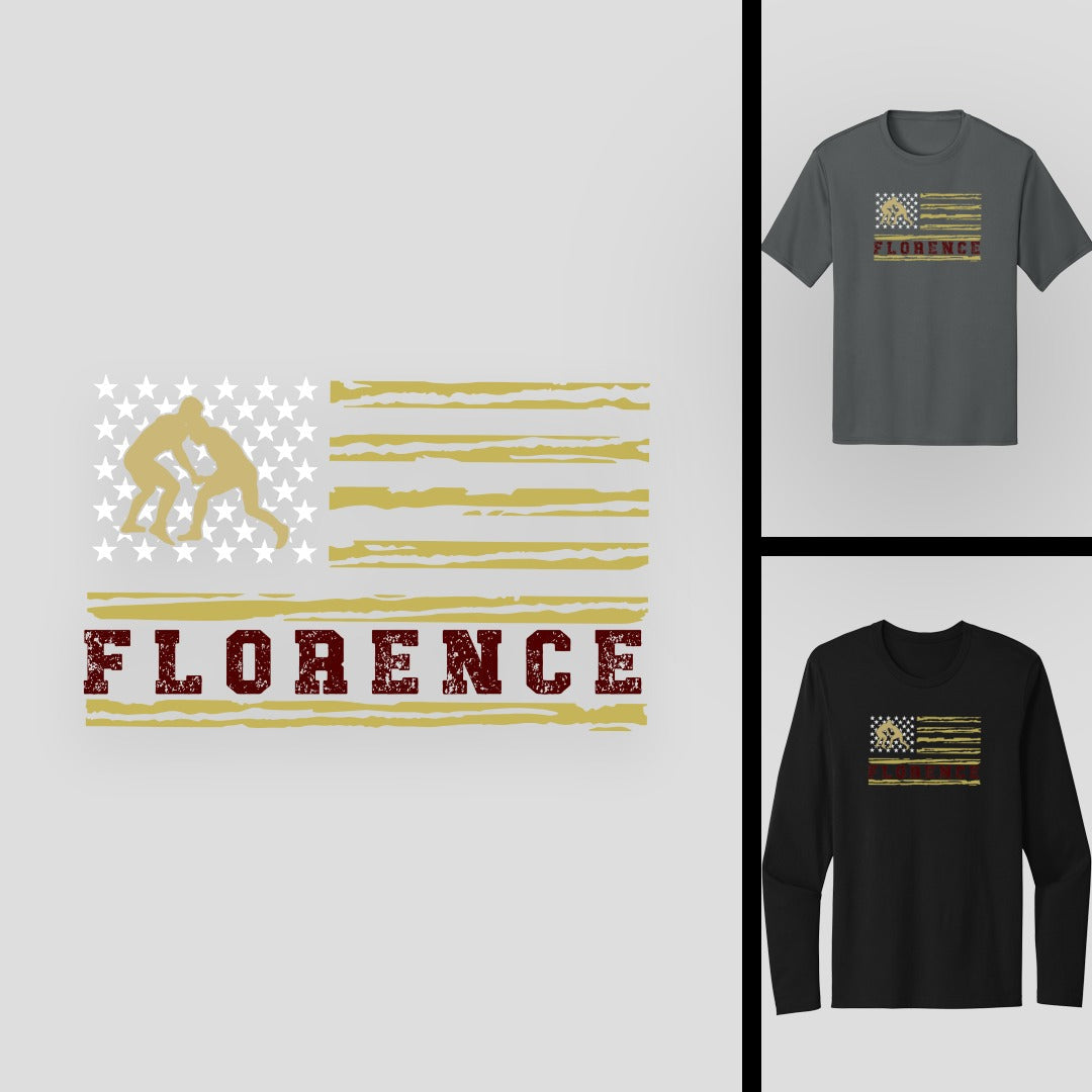 Florence Wrestling Flag | FCSA_WR-009