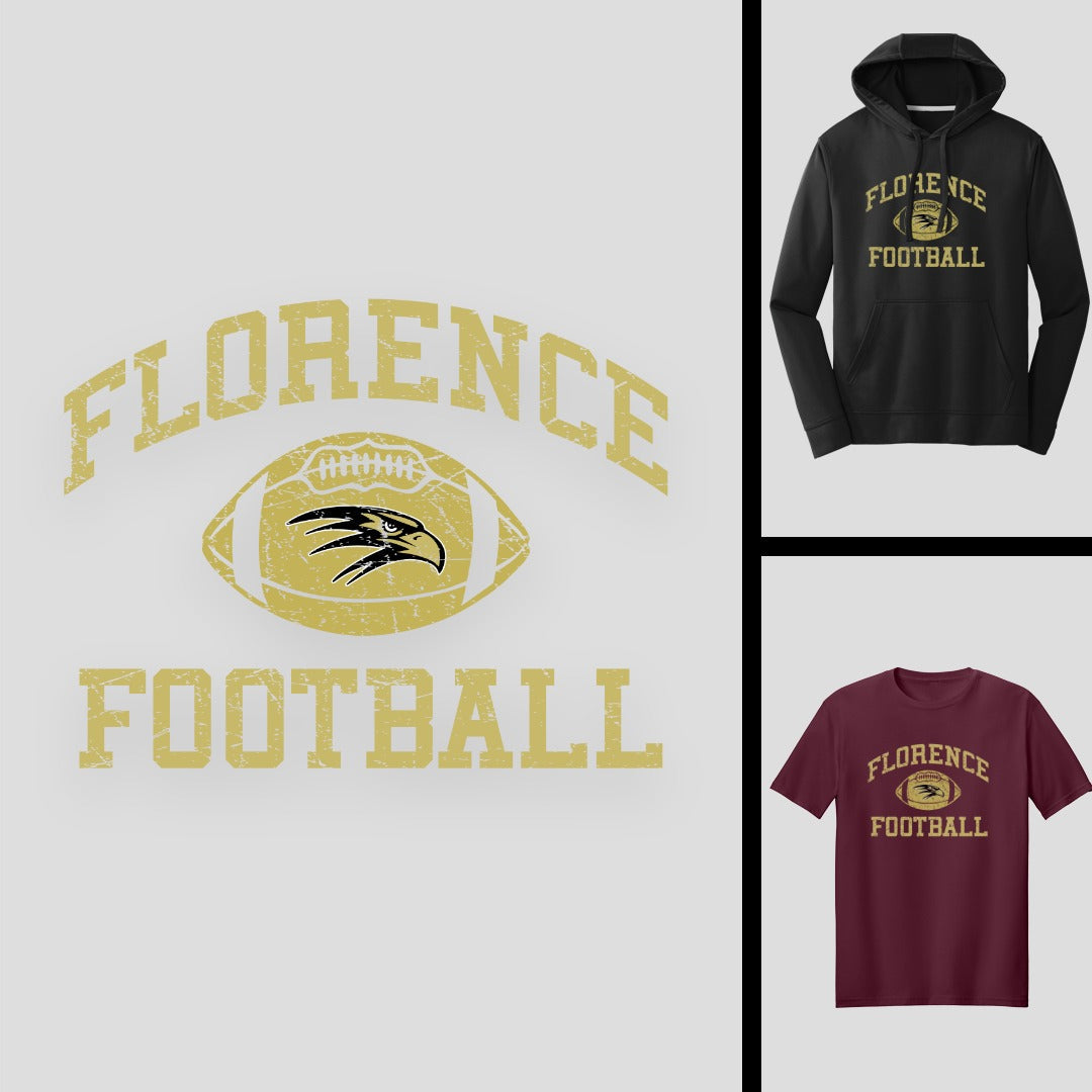 Florence Distressed Football | FCSA_FB-005