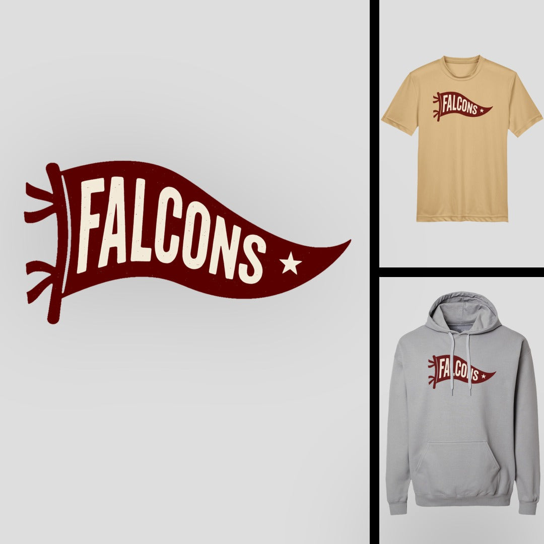 Vintage Falcons Pennant | FCS-2025