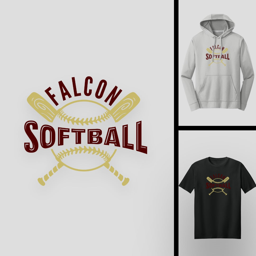 Falcon Retro Crossed Bats | FCSA_SB-022