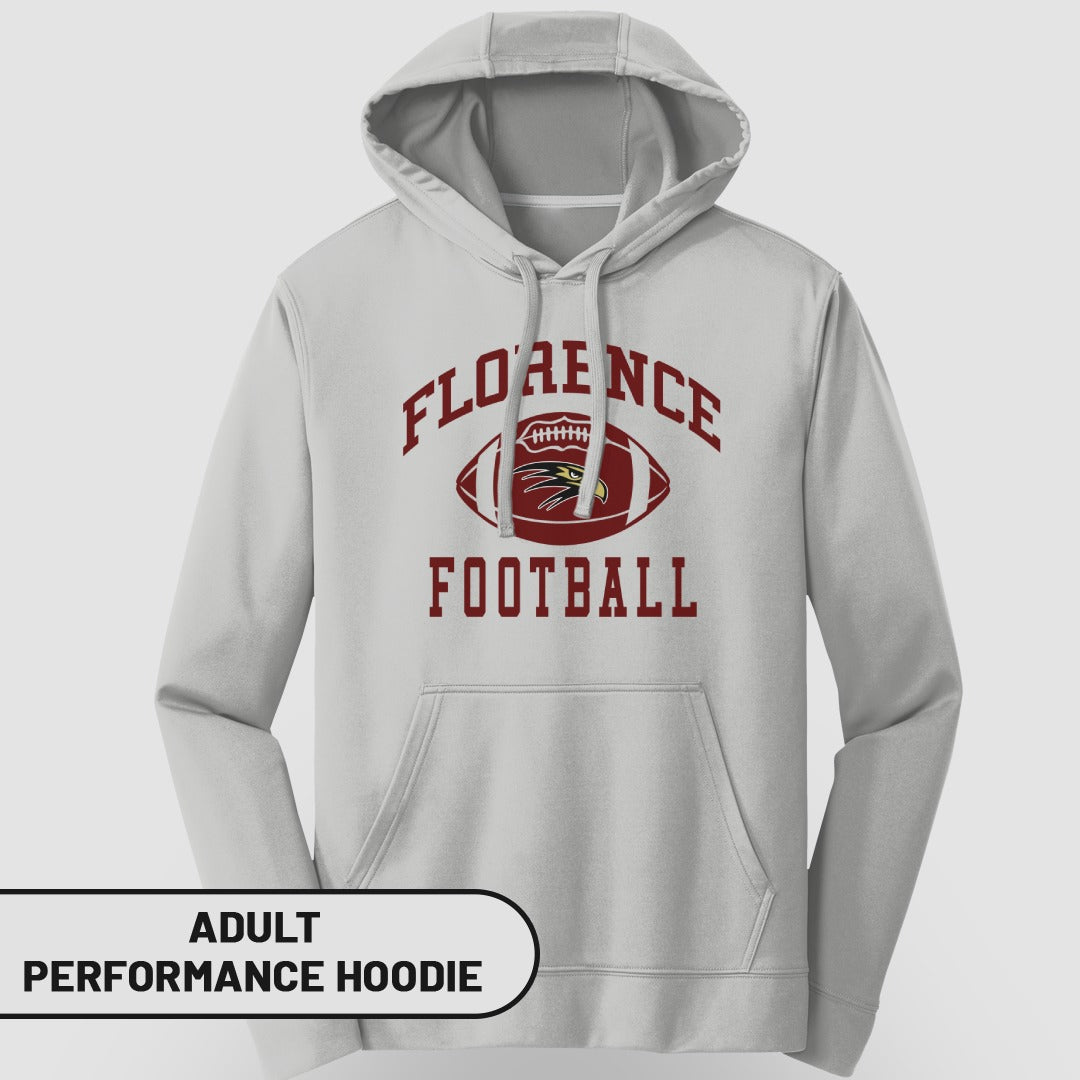 Florence Football Adult Performance Hoodie