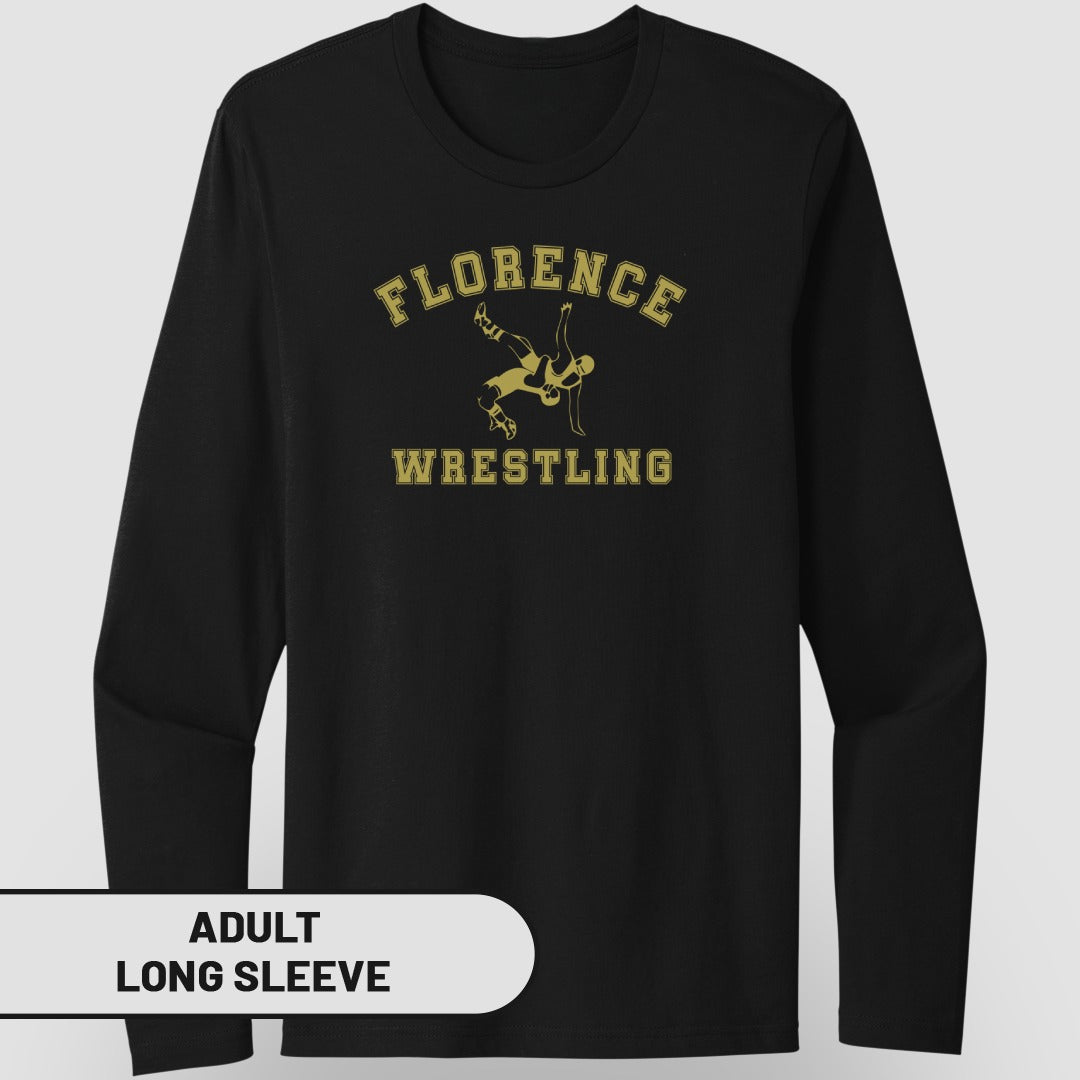 Florence Wrestling Adult Long Sleeve Shirt