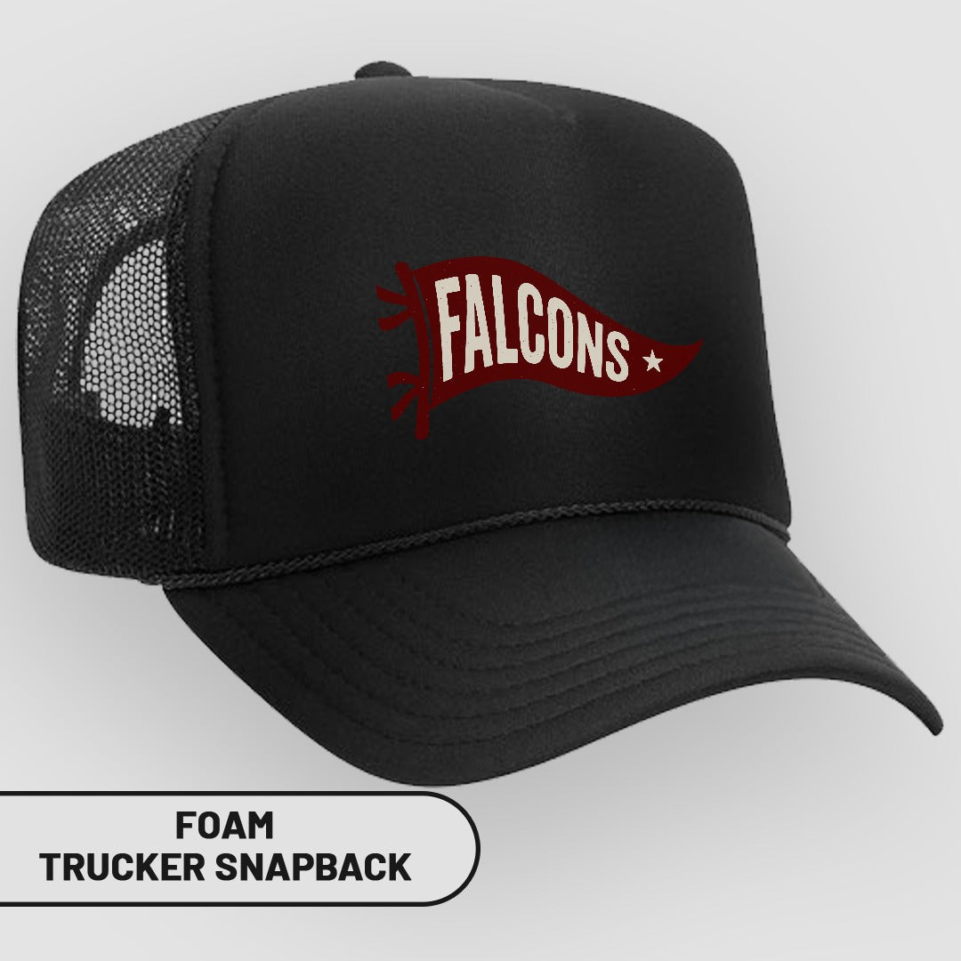Falcons Logo Foam Trucker Snapback Hat